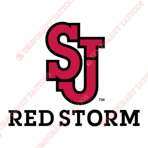 St. Johns Red Storm Customize Temporary Tattoos Stickers NO.6355